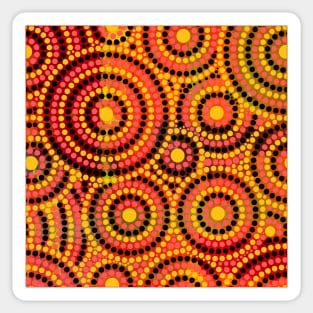 Awesome Aboriginal Dot Art Sticker